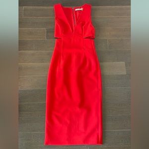 Alice and Olivia red dress in size 0